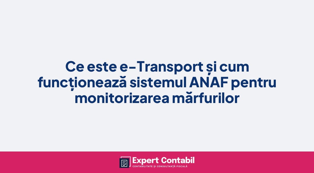 Ce este e-Transport și cum funcționează sistemul ANAF pentru monitorizarea mărfurilor