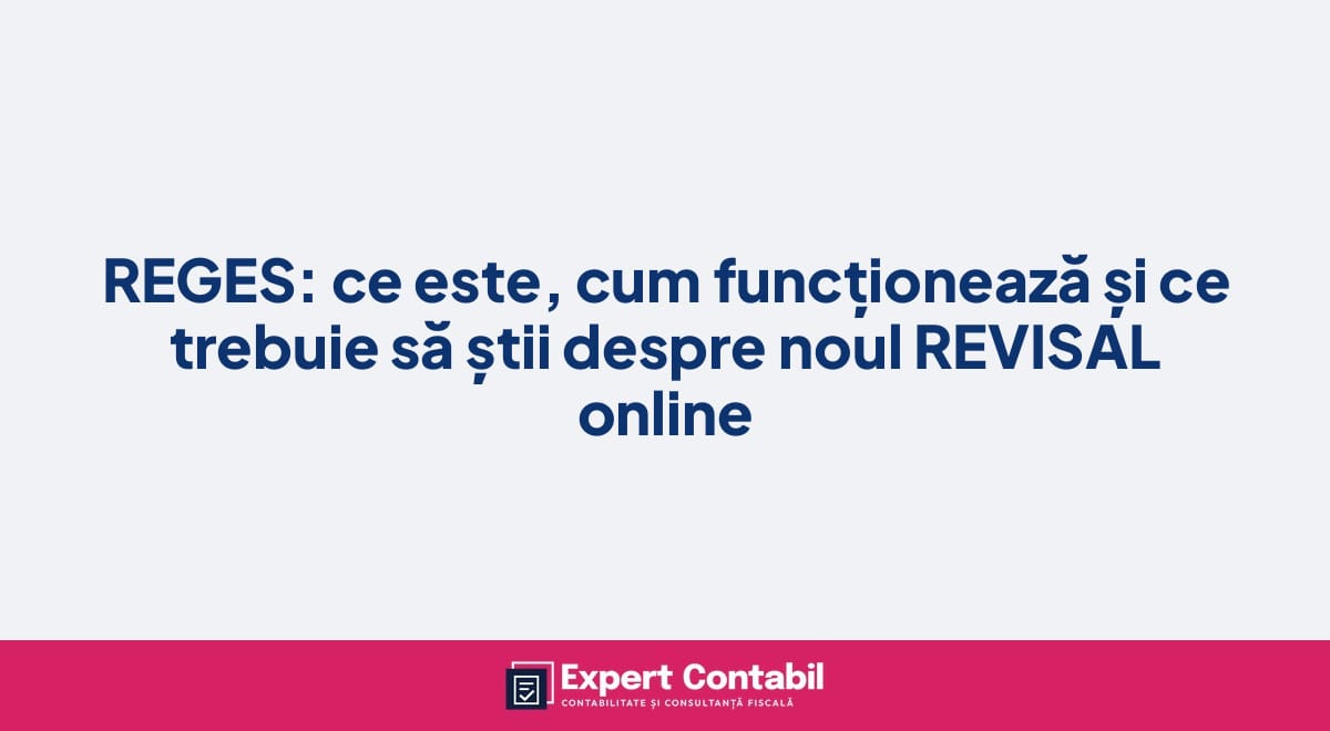 REGES: ce este, cum funcționează și ce trebuie să știi despre noul REVISAL online